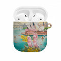 Pink Galah Australia Day AirPods Case Aussie Sydney Opera House Watercolor Stylized - Aussie Hoodie