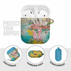 Pink Galah Australia Day AirPods Case Aussie Sydney Opera House Watercolor Stylized - Aussie Hoodie