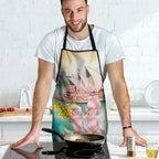 Pink Galah Australia Day Apron Aussie Sydney Opera House Watercolor Stylized - Aussie Hoodie