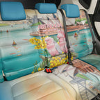 Pink Galah Australia Day Back Car Seat Cover Aussie Sydney Opera House Watercolor Stylized - Aussie Hoodie