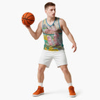 Personalised Pink Galah Australia Day Basketball Jersey Aussie Sydney Opera House Watercolor Stylized - Aussie Hoodie