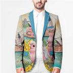 Personalised Pink Galah Australia Day Blazer Aussie Sydney Opera House Watercolor Stylized - Aussie Hoodie