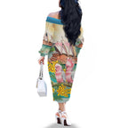 Personalised Pink Galah Australia Day Family Matching Off The Shoulder Long Sleeve Dress and Hawaiian Shirt Aussie Sydney Opera House Watercolor Stylized - Aussie Hoodie