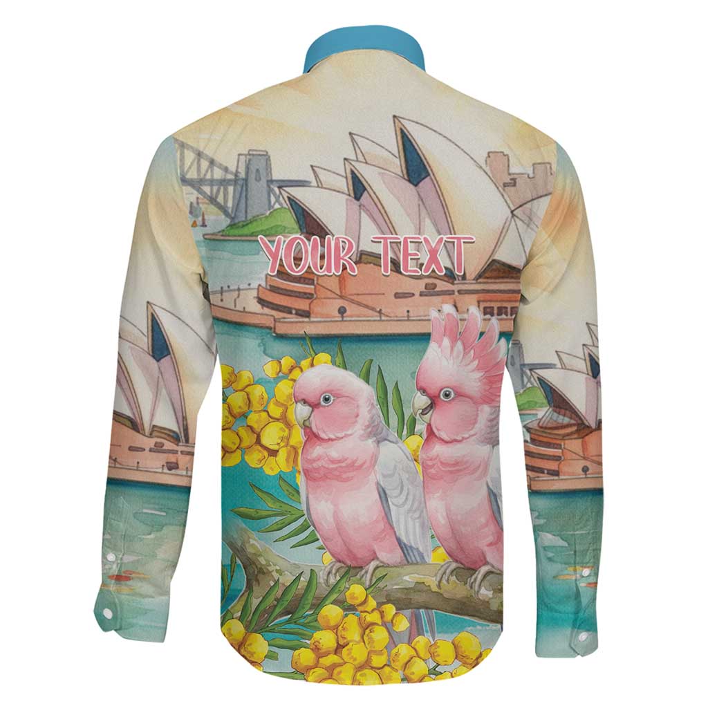 Personalised Pink Galah Australia Day Family Matching Summer Maxi Dress and Hawaiian Shirt Aussie Sydney Opera House Watercolor Stylized - Aussie Hoodie
