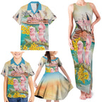Personalised Pink Galah Australia Day Family Matching Tank Maxi Dress and Hawaiian Shirt Aussie Sydney Opera House Watercolor Stylized - Aussie Hoodie