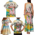 Personalised Pink Galah Australia Day Family Matching Tank Maxi Dress and Hawaiian Shirt Aussie Sydney Opera House Watercolor Stylized - Aussie Hoodie