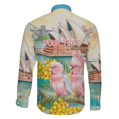Personalised Pink Galah Australia Day Family Matching Tank Maxi Dress and Hawaiian Shirt Aussie Sydney Opera House Watercolor Stylized - Aussie Hoodie