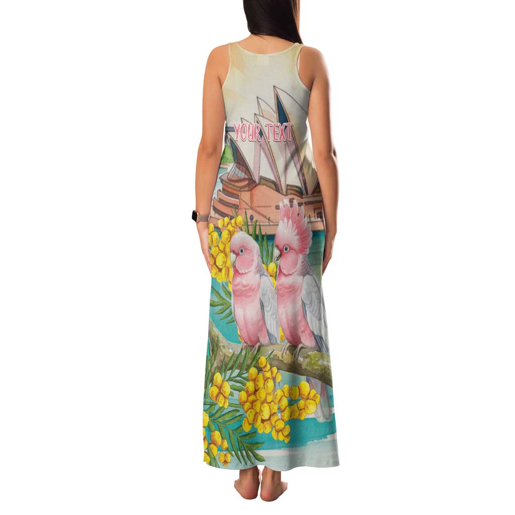 Personalised Pink Galah Australia Day Family Matching Tank Maxi Dress and Hawaiian Shirt Aussie Sydney Opera House Watercolor Stylized - Aussie Hoodie