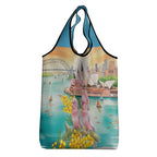 Pink Galah Australia Day Grocery Bag Aussie Sydney Opera House Watercolor Stylized - Aussie Hoodie