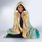 Pink Galah Australia Day Hooded Blanket Aussie Sydney Opera House Watercolor Stylized - Aussie Hoodie