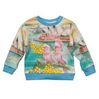 Personalised Pink Galah Australia Day Kid Ugly Christmas Sweater Aussie Sydney Opera House Watercolor Stylized - Aussie Hoodie