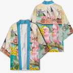 Personalised Pink Galah Australia Day Kimono Aussie Sydney Opera House Watercolor Stylized - Aussie Hoodie