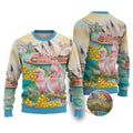Personalised Pink Galah Australia Day Ugly Christmas Sweater Aussie Sydney Opera House Watercolor Stylized - Aussie Hoodie