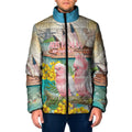 Personalised Pink Galah Australia Day Padded Jacket Aussie Sydney Opera House Watercolor Stylized - Aussie Hoodie