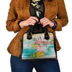 Pink Galah Australia Day Shoulder Handbag Aussie Sydney Opera House Watercolor Stylized - Aussie Hoodie