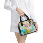 Pink Galah Australia Day Shoulder Handbag Aussie Sydney Opera House Watercolor Stylized - Aussie Hoodie