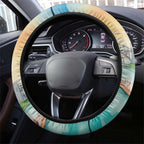 Pink Galah Australia Day Steering Wheel Cover Aussie Sydney Opera House Watercolor Stylized - Aussie Hoodie