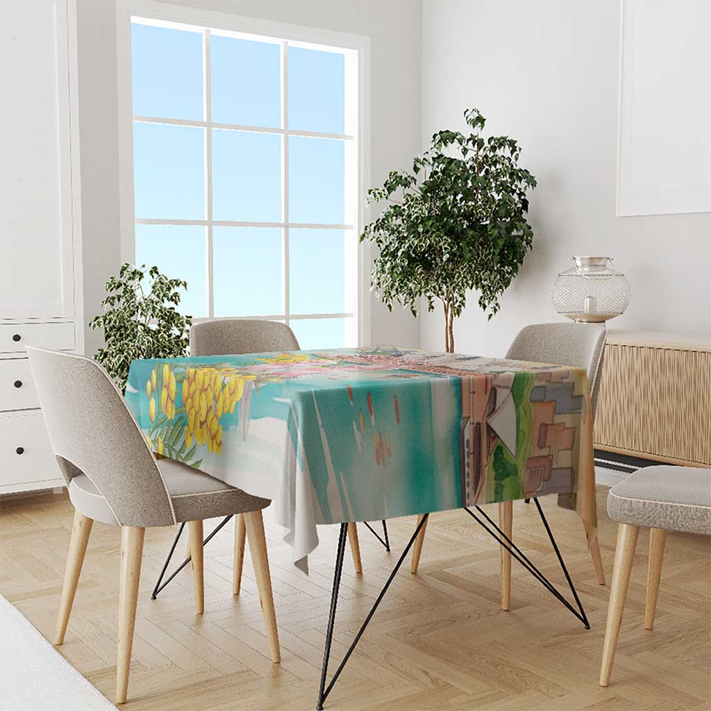 Pink Galah Australia Day Tablecloth Aussie Sydney Opera House Watercolor Stylized - Aussie Hoodie