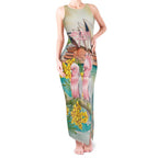 Personalised Pink Galah Australia Day Tank Maxi Dress Aussie Sydney Opera House Watercolor Stylized - Aussie Hoodie