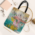 Pink Galah Australia Day Tote Bag Aussie Sydney Opera House Watercolor Stylized - Aussie Hoodie