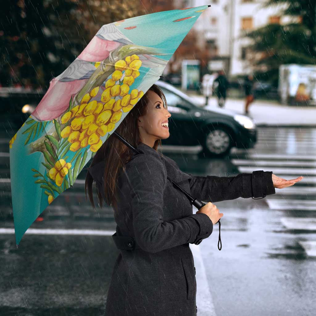 Pink Galah Australia Day Umbrella Aussie Sydney Opera House Watercolor Stylized - Aussie Hoodie