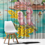 Pink Galah Australia Day Window Curtain Aussie Sydney Opera House Watercolor Stylized - Aussie Hoodie