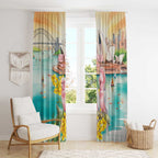 Pink Galah Australia Day Window Curtain Aussie Sydney Opera House Watercolor Stylized - Aussie Hoodie