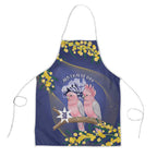 Pink Galah Australia Day Apron 26th January Golden Wattle Flag Color - Aussie Hoodie