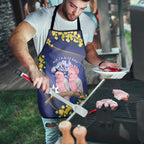 Pink Galah Australia Day Apron 26th January Golden Wattle Flag Color - Aussie Hoodie