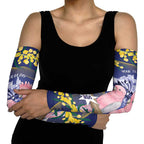 Personalised Pink Galah Australia Day Arm Sleeves 26th January Golden Wattle Flag Color - Aussie Hoodie
