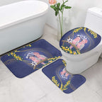 Pink Galah Australia Day Bathroom Set 26th January Golden Wattle Flag Color - Aussie Hoodie