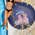 Pink Galah Australia Day Beach Blanket 26th January Golden Wattle Flag Color - Aussie Hoodie