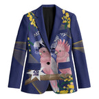 Personalised Pink Galah Australia Day Blazer 26th January Golden Wattle Flag Color - Aussie Hoodie