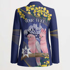 Personalised Pink Galah Australia Day Blazer 26th January Golden Wattle Flag Color - Aussie Hoodie
