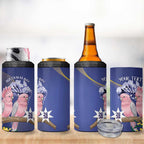 Personalised Pink Galah Australia Day 4 in 1 Can Cooler Tumbler 26th January Golden Wattle Flag Color - Aussie Hoodie