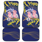 Personalised Pink Galah Australia Day Car Mats 26th January Golden Wattle Flag Color - Aussie Hoodie