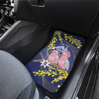 Personalised Pink Galah Australia Day Car Mats 26th January Golden Wattle Flag Color - Aussie Hoodie