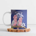 Personalised Pink Galah Australia Day Ceramic Mug 26th January Golden Wattle Flag Color - Aussie Hoodie