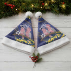 Pink Galah Australia Day Christmas Santa Hat 26th January Golden Wattle Flag Color - Aussie Hoodie