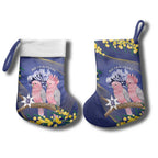 Pink Galah Australia Day Christmas Stocking 26th January Golden Wattle Flag Color - Aussie Hoodie