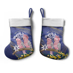 Pink Galah Australia Day Christmas Stocking 26th January Golden Wattle Flag Color - Aussie Hoodie