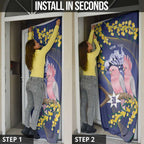 Personalised Pink Galah Australia Day Door Cover 26th January Golden Wattle Flag Color - Aussie Hoodie