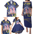 Personalised Pink Galah Australia Day Family Matching Puletasi and Hawaiian Shirt 26th January Golden Wattle Flag Color - Aussie Hoodie
