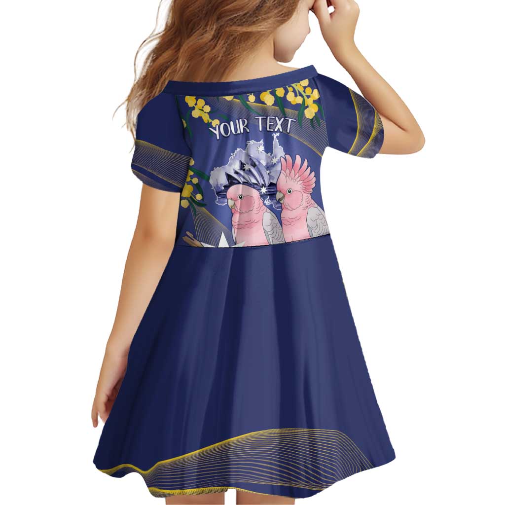 Personalised Pink Galah Australia Day Family Matching Summer Maxi Dress and Hawaiian Shirt 26th January Golden Wattle Flag Color - Aussie Hoodie