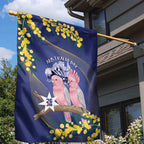 Pink Galah Australia Day Garden Flag 26th January Golden Wattle Flag Color - Aussie Hoodie