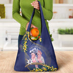 Pink Galah Australia Day Grocery Bag 26th January Golden Wattle Flag Color - Aussie Hoodie