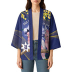 Personalised Pink Galah Australia Day Kimono 26th January Golden Wattle Flag Color - Aussie Hoodie