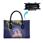 Pink Galah Australia Day Leather Bag 26th January Golden Wattle Flag Color - Aussie Hoodie