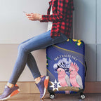 Pink Galah Australia Day Luggage Cover 26th January Golden Wattle Flag Color - Aussie Hoodie