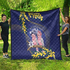 Pink Galah Australia Day Quilt 26th January Golden Wattle Flag Color - Aussie Hoodie